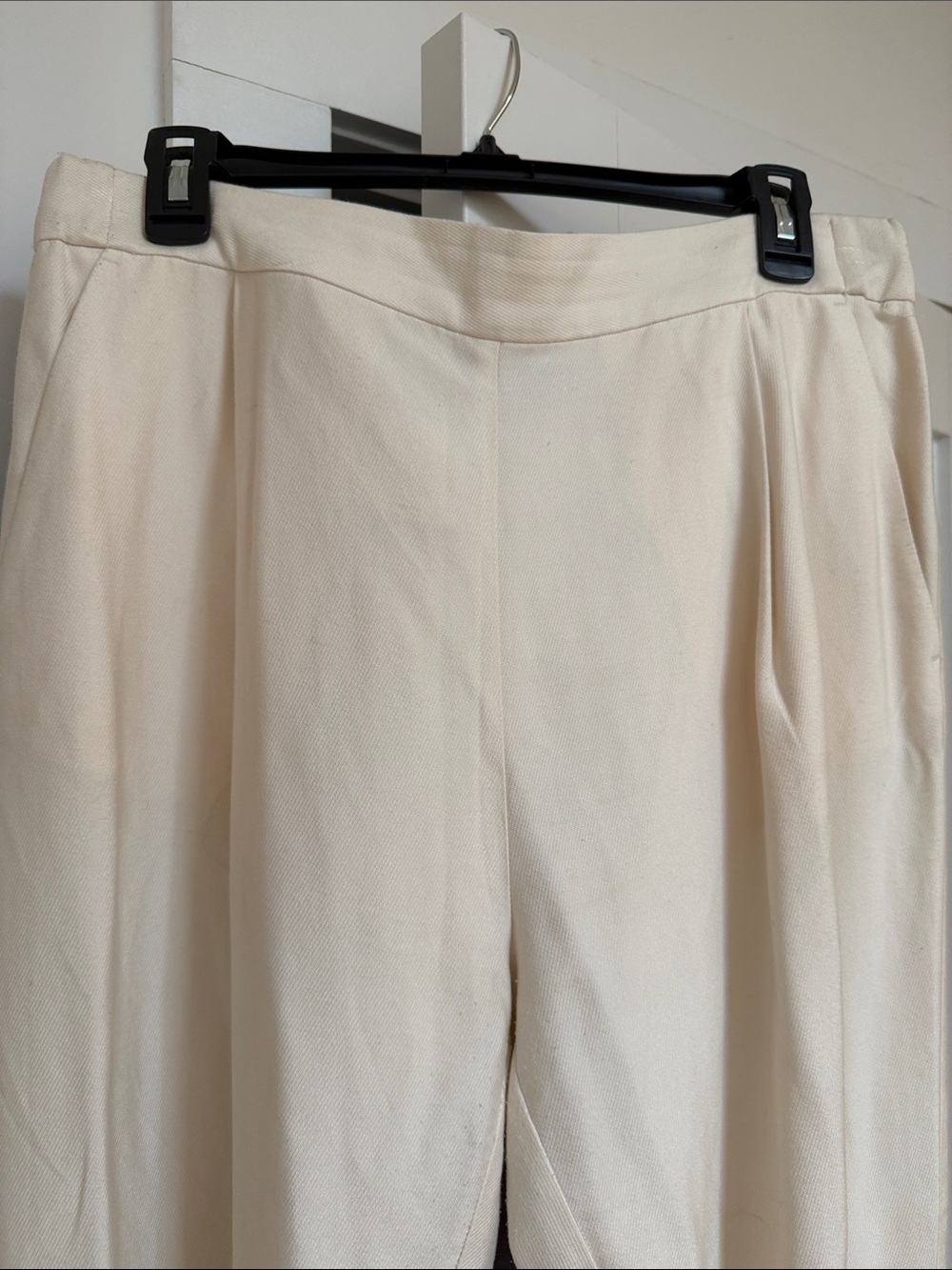 All Saints Classic Tapered Ankle Cream Aleida Trousers - Women's 10